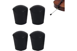 JTKREW 4 Pezzi Gomma Puntale Contrabbasso, Contrabbasso Puntale in Gomma Tappo Protezione Contrabbasso estremità in Gomma Antiscivolo