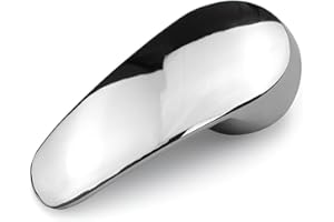 hocadon Grifo Palanca Manija, Grifo Reemplazo de Manija de Palanca Unica, Mezclador de Lavabo de Aleación de Zinc con Botón de Color Caliente y Frío Adecuado para Cartucho 48mm