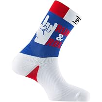 Mi-chaussettes De Running Humoristiques 'RUN & ROLL' - Pour Homme Et Femme - Taille 38-46 - Polyamide/Elasthanne - 6