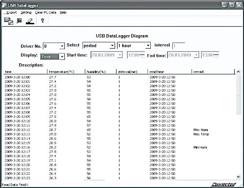 FreeTec USB-Temperatur- & Luftfeuchtigkeits-Datenlogger V2 mit PC-Software - 5