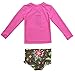 CharmLeaks Baby Girls Long Sleeve Rash Vest Two Piece Rash Guard Tankini Sets UV Swimwear Swimsuits 0-3 Months