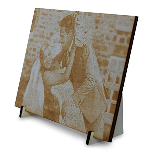 Bild aus Holz mit Foto-Gravur | persönliches Foto-Geschenk für die Freundin / den Freund | Geburtstagsgeschenk - 3
