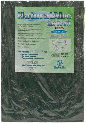 NaturalAire Cut-to-Fit Natural Fiber Air Filter, MERV 4, 24 x 36 x 1-Inch, 12-Pack by Flanders