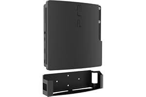 Monzlteck Wandhalterung für PS3 Slim, Stahlhalterung für Playstation 3, platzsparend