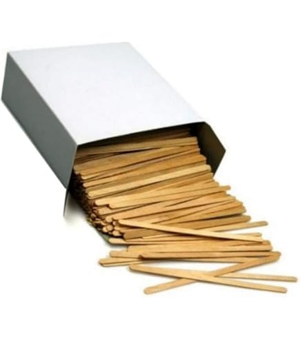 YZROHYI 100 Stück Rührstäbchen Holz 14 Cm,Holzstäbchen Zum UmrüHren Kaffee Stäbchen,Kaffeerührer Holz,Holzstäbchen Einzeln Verpackt,Kaffeerührstäbchen Lange,Holzstäbchen Zum Basteln Für Tee Milch Saft