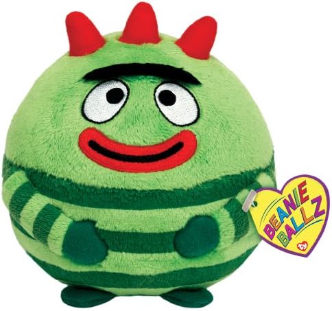 Ty Beanie Ballz Brobee Yo Gabba Gabba Plush, Medium