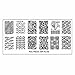 Bundle Monster 5pc Polynesian Themed Nail Art Design Rectangular XL Stamping Plates-Polynesia Tribal