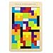 Produktbild SeeKool Tetris Tangram Holzpuzzles, Bunten Lernspielzeug Intelligenz Pädagigisches Gehirntraining Spielzeug, geometrisch Formen mit Box Knobelspiel für Kinder Geschenk ab 3 Jahren(40 Stück)