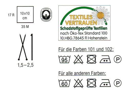 Häkelgarn 100 Gramm Baumwolle-Filet-Garn häkeln – Magic Stärke Nm 17/3 Farbe hell-grau_115 - 2