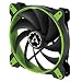Produktbild Arctic BioniX F140-140 mm Gaming Gehäuselüfter mit PWM PST, Case Fan mit PST-Anschluss (PWM Sharing Technology), Reguliert RPM synchron - Grün