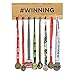 Produktbild Pushka Home Holz # preisgekrönt Medaille Bügel-Halter Display Achievement Haken Brett Schild Schiene regal. aus massiv Europäisch Eiche Wand Geschenk für Marathon Läufer für sportliches person. Cooles