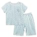 BLUE Clouds Infant Short Slevees&Shorts 2 Pieces Baby Toddler Underwear Set 6-9M