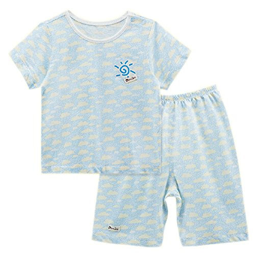 BLUE Clouds Infant Short Slevees&Shorts 2 Pieces Baby Toddler Underwear Set 6-9M