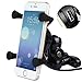 Price comparison product image BlueFire Motorcycle Phone Holder with USB Charging Port X-Grip Universal 360° Rotation for iPhone Samsung Galaxy S7/S7 Edge/S8 Sony Other Phones with 3.5-6 Inches Screen