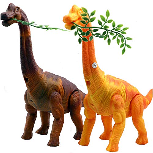 Preisvergleich Produktbild SZSMART Dinosaurier Spielzeug Elektronisches Brachiosauruspielwaren mit Gehen, simuliertem Brüllen, Projektion, Eier Legen, Weihnachten Neujahr Geschenk für Kinder, Zufällige Farbe
