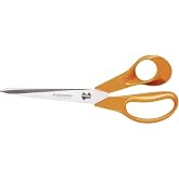 Fiskars Evrensel makas, uzunluk: 21 cm, paslanmaz &ccedil;elik bı&ccedil;ak/plastik saplar, turuncu, klasik, S90, 1001539