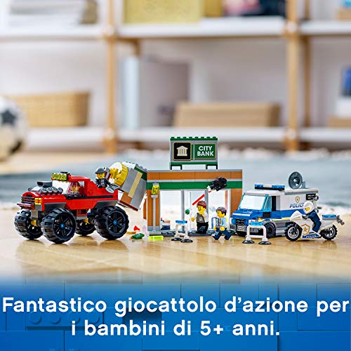 LEGO-City-Police-Rapina-sul-Monster-Truck-Set-di-Costruzioni-Ricco-di-Dettagli-con-5-Minifigure-tra-cui-Tom-Bennett-e-Big-Betty-per-Bambini-5-Anni-60245