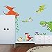 Winhappyhome Wall Stickers Dragon Animal Zoo Children Bedroom Kindergarten Background Removable Decals