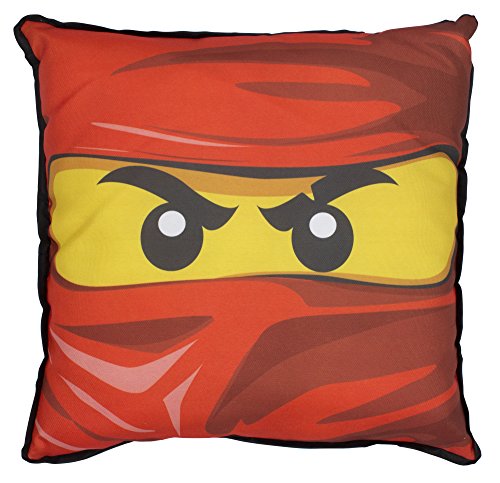 LEGO Ninjago Augen quadratisch Kissen, Polyester, mehrfarbig