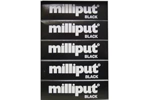 Milliput ( MB Fibreglass ) Milliput Epoxy Putty - Black 113.4g Kit - 5pk
