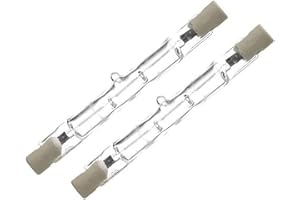 Generic Linear Halogen Bulbs 120W = 150W, Eco Halogen Energy Saving Floodlight Security Light Bulbs J78, 78mm Length, 2250 Lumen - Pack of 2