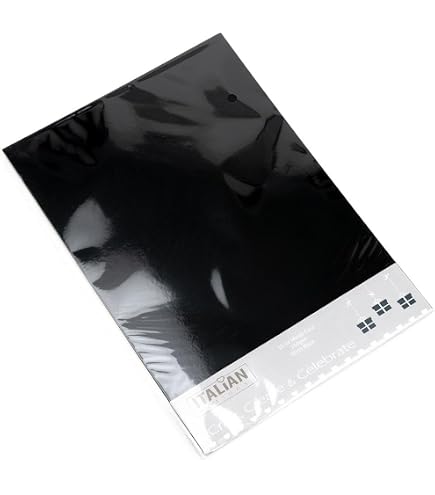 Italian Options Carta Metallizzata A4 250g/m², Cartoncino Argento Opaco Con Finitura Ruvida, 10 Fogli Per Scrapbooking E Inviti