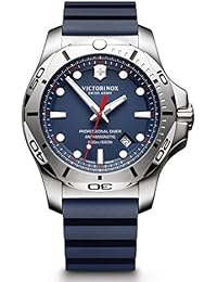 Victorinox Swiss Army i.n.o.x. profesional de goma, Diver 241734.1 y azul reloj para hombre de cuarzo analógico