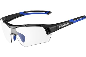 Occhiali Da Ciclismo ROCKBROS Fotocromatici – Uomo, Rosso/Nero, Nuovi - Foto 3