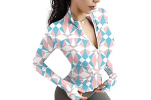 VEKTOL Womens Gym Tops Long Sleeve Sport T-Shirt Activewear Running Workout Yoga Tops Tee Shirts Zip Breathable Active Wear Shirt with Thumb Holes