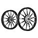 Kingway SR2C 13 Spokes Bike Alloy Wheel Set of 2 19/19 Inch Black Half CNC for Royal Enfield Electra/Thunderbird RS.9998.00
