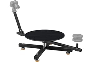 RAUBAY 360 Degree Spinner (Standard Version), 360-Grad-Drehteller, professioneller Drehteller für Fotografie, drehbarer Kameraschieber, Foto-Videokabine, drehbare Tischplattform für kmmerzielles Video