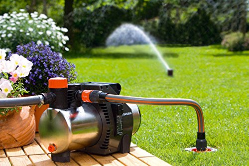 Gardena 2722-20 Anschlussdose Garten Pipelinet, einfache Bedienung, breiter Rand, entnehmbares Schmutzsieb, versenkbare Kugeldeckel (Als Erweiterung der Starter Sets; Gewinde: 3/4″ Außengewinde) - 2