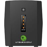 Lunatic Uygar Enerji TUNA 1200VA LINE INTERACTIVE UPS 2&times;12V7AH Yeni Nesil Ak&uuml;l&uuml; G&uuml;&ccedil; Kaynağı Ups((1200VA)