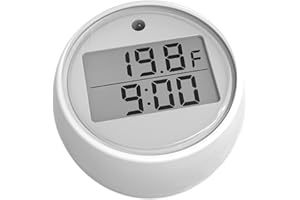 VOANZO Kaltes Tauchthermometer und Timer – Eisbadthermometer mit wasserdichter Schutzart IP67, schwimmendem Design und Präzisionstimer für genaue Temperaturüberwachung und Zeitmessung
