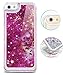 Samidy Iphone 6 Case, Iphone 6s Case, Luxury Bling Glitter Sparkle Hybrid Bumper Case with Liquid Infused with Glitter and Stars for Iphone 6/iphone 6s with a Screen Protector (Pink)