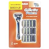 Gillette Fusion Men's Razor and 10 Razor Blades