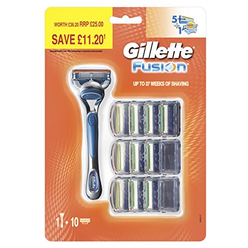 Gillette Fusion Razor Plus Blades - Pack of 10