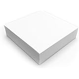 Paper in 21 x 21 cm, 250 sheets of paper blanks, 80 g/m², square, for refilling, blank, replacement paper projector, tracing paper, for crafts, painting, sketching, dv491