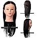 LuckyFine 100% Real Human Hair Salon Hairdressing Training Head Practice Model With Clamp