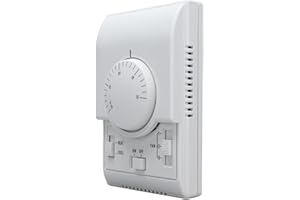 SHANRYA Acondicionador de Termostato Mecánico, Termostato de Aire Acondicionado Central con Control de Temperatura para Fan Coil para Supermercado para Habitación