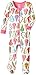 Hatley Baby-Girls Infant Footed Coverall -Harvest Pears Pyjama Set, White, 9-12 Months (Manufacturer Size:6-12 Months)