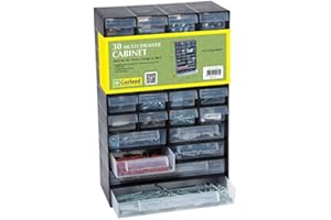 HOMION Plastic Multi Drawer Storage Organiser Cabinet For Home Garage Diy Hobby Craft (30 Drawer Cabinet)