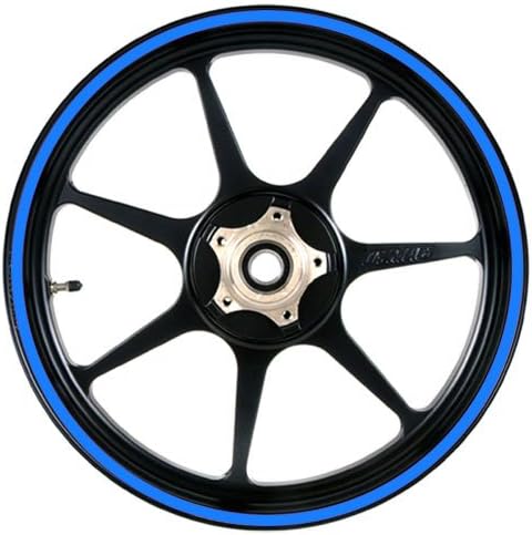 Blue 16 to 19 inch Motorcycle, Scooter, Car &amp; Truck Wheel Rim Stripes 3/8 inch or 9.5mm wide