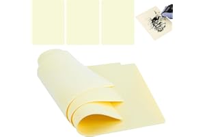 XMSZQU 6 sztuk skóry syntetycznej do tatuażu, skóra do ćwiczeń, 3 mm, 30 x 20 cm, silikonowa, dwustronna, sztuczna skóra, akcesoria do tatuażu dla początkujących