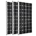 Produktbild Sonnenkollektor ZODORE 3 Pcs*100 Watt 100w Monocrystalline Photovoltaic PV Sonnenkollektor Modul 12V Batterielade f¨¹r Wohnmobile Caravan Boat, Wohnmobil oder Yacht, f¨¹r Insel / Backup-Solarstromanlagen 100 watt