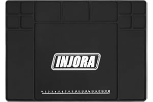 INJORA Silicone Work Mat Pit Mat for TRX4M SCX24 1/18 1/24 RC Car (420×297mm)