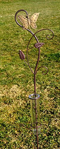 Regenmesser „Flora“, Gartenstecker, Metall in braun, GD144 - 2