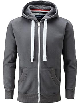 Charles Wilson Schwergewichtig Reißverschluss Kapuzenpullover