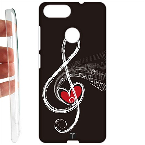 Custodia cover RIGIDA per Asus Zenfone Max Plus M1 ZB570TL 5,7 - 030 nota cuore