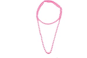 Mytoptrendz® Plain Bead Necklace Single Strand Long Rope Wrap Around Girls Women Fashion Accessories